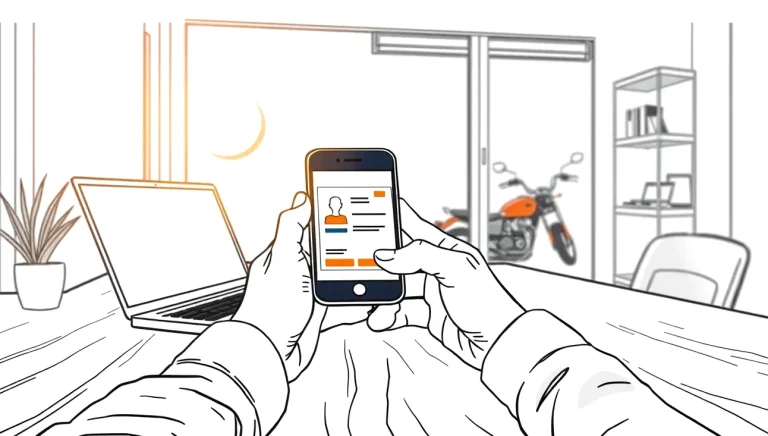 Vodič drží v ruke smartfón so zobrazeným digitálnym dokladom vedľa plastovej identifikačnej karty