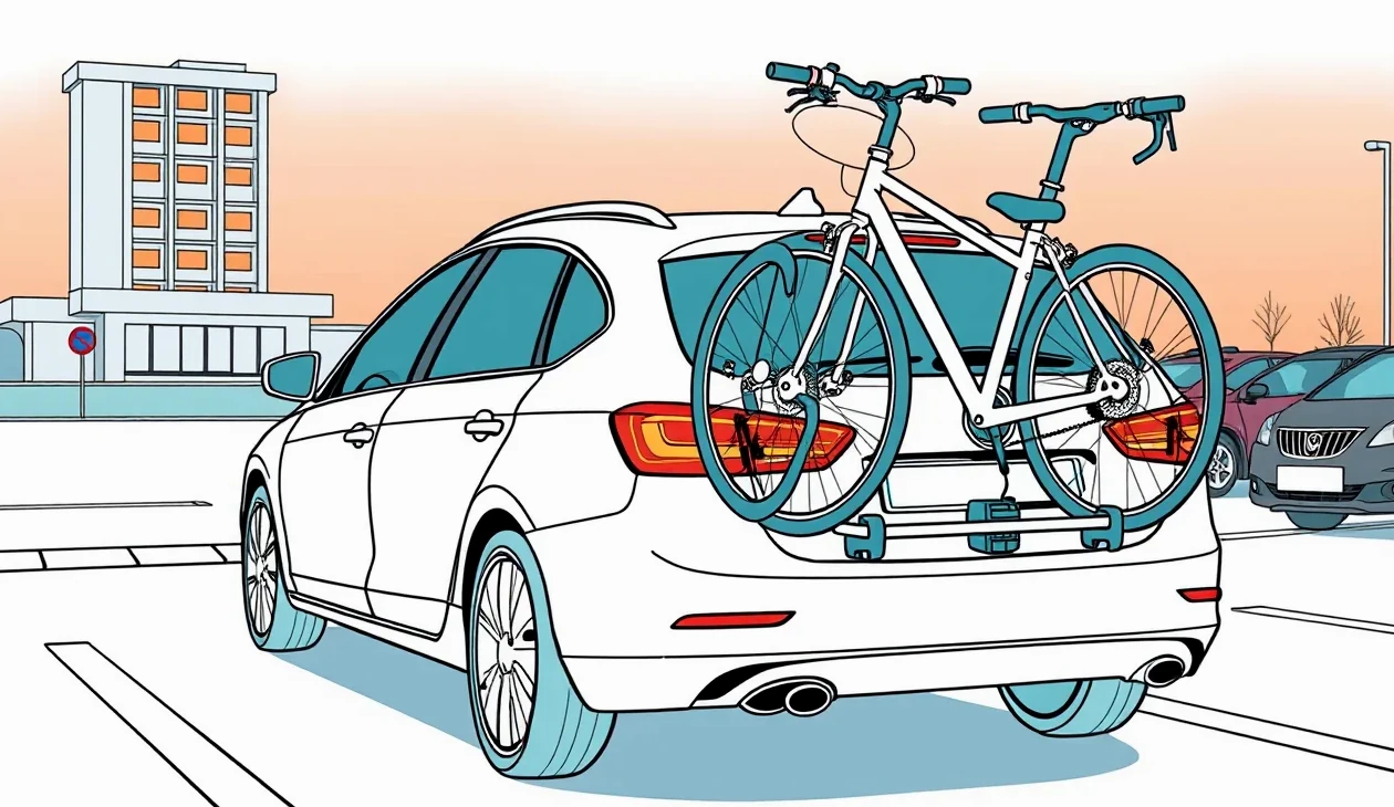 Interiér murovanej pivničnej kobky s bicyklami zavesenými na bezpečnostných hákoch