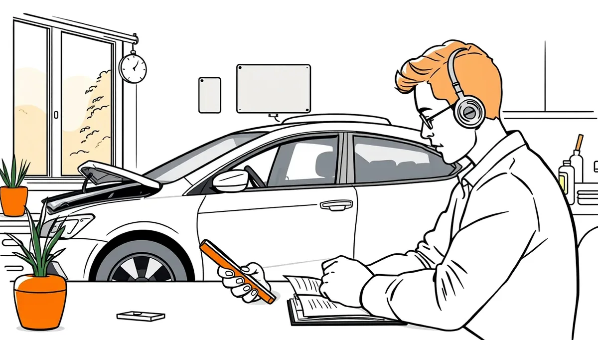 Detail naftového vstrekovača a poškodeného palivového čerpadla v autoservise