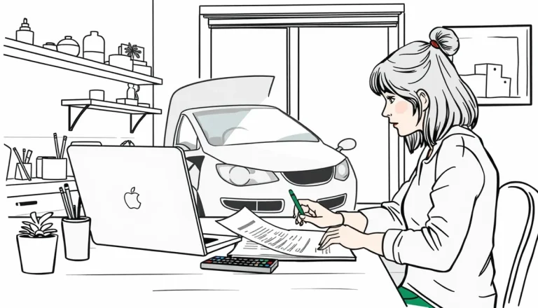 Vodič pri poškodenom automobile kontroluje stav predného nárazníka
