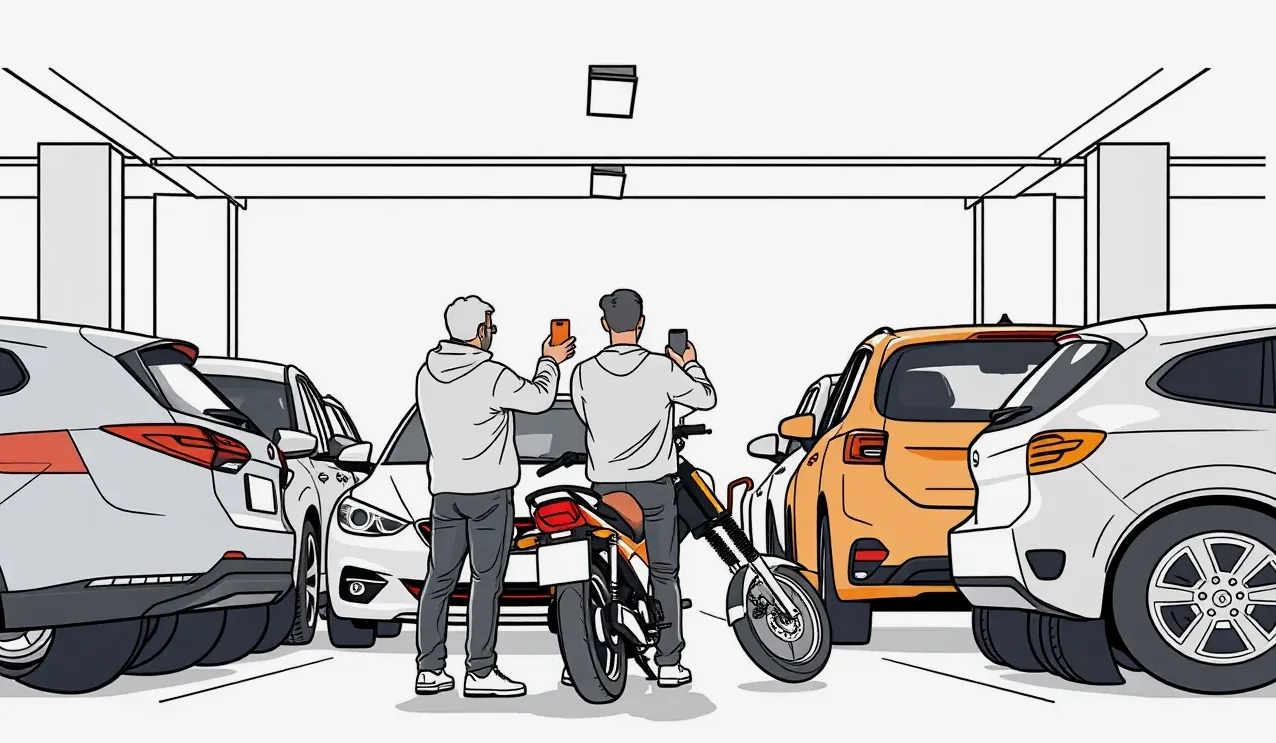 Prasknutá automatická rampa pri vjazde na vyhradené parkovacie státie