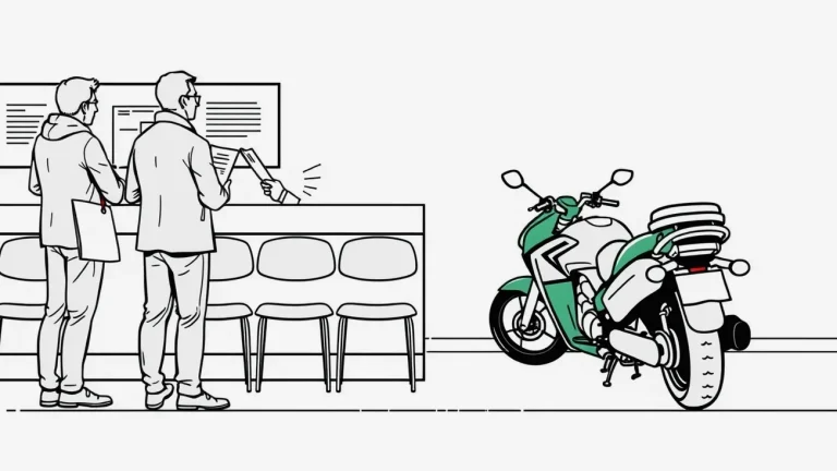 Kupujúci a predávajúci podpisujú kúpnu zmluvu na kapote osobného automobilu