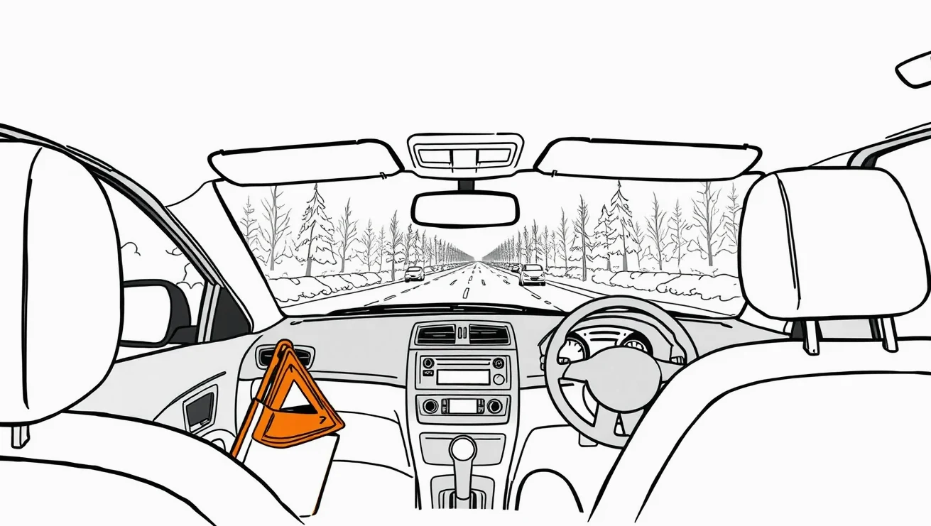Rakúska policajná hliadka kontroluje technický stav a výbavu osobného automobilu
