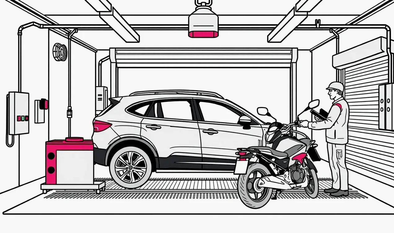 Pohľad na motorový priestor a prednú masku vozidla Jeep