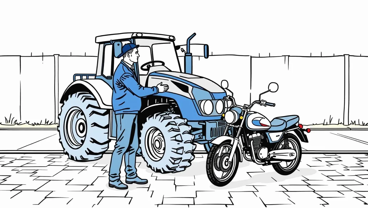 Servisný technik kontroluje podvozok a spájacie zariadenie nákladného ťahača