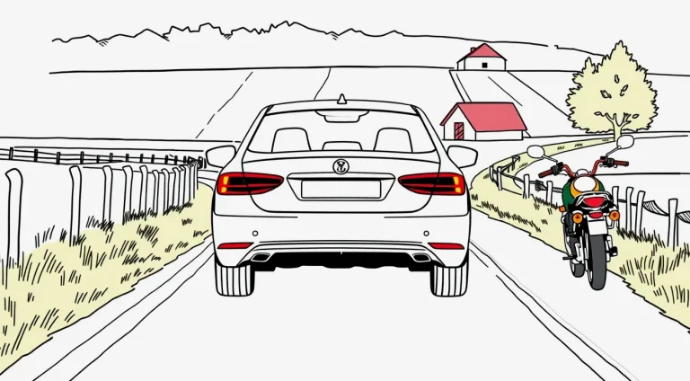 Dve osobné motorové vozidlá po bočnom strete na ceste prvej triedy