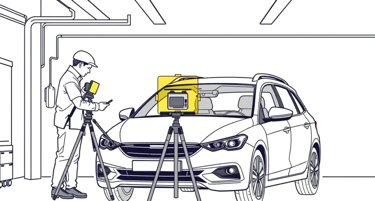 Detail prednej masky a senzora vozidla Mercedes-Benz