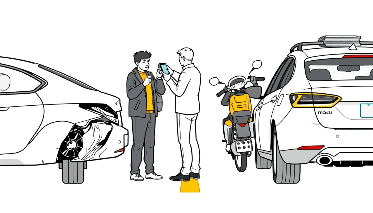 Technik v servise vykonáva kalibráciu kamery za čelným sklom automobilu