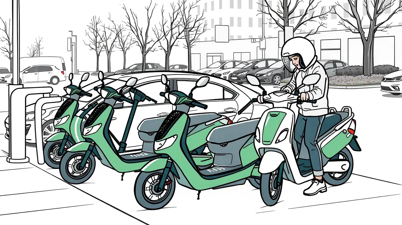 Muž ošetruje odreniny po páde z elektrickej kolobežky na chodníku