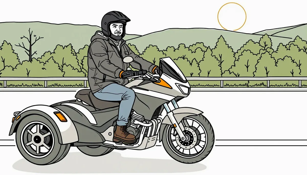 Elektrická trojkolka pre seniorov zaparkovaná pred rodinným domom