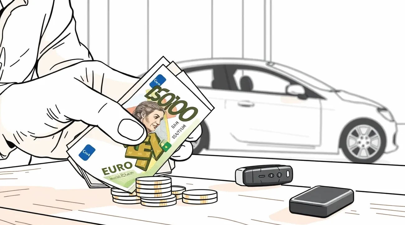 Mechanik v autoservise vymieňa diel karosérie pri čiastočnej škode